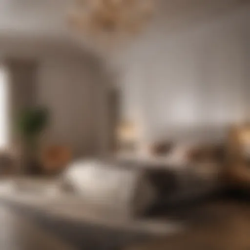 A virtual reality bedroom design showcasing modern furniture and decor elements