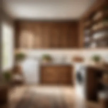 Rustic Charm in Laundry Room Decor Rustic Wooden Wall Mounted Cabinet for Laundry Room