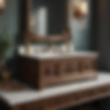 Vintage-Inspired Vanity with Intricate Details Vintage-Inspired Vanity with Intricate Details
