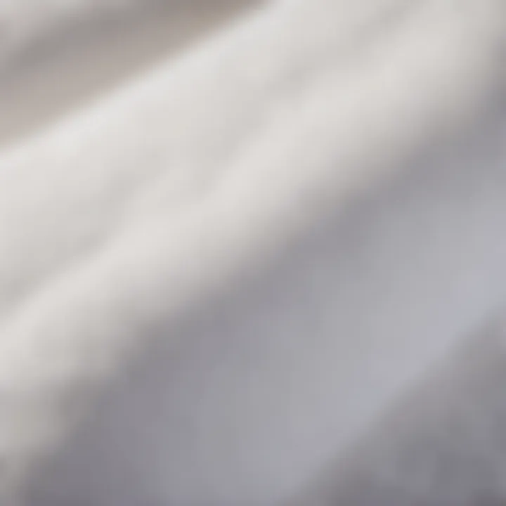 Close-up of polyester material used in mattresses