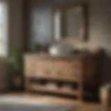 Elegantly Crafted Barn Wood Vanity Elegantly Crafted Barn Wood Vanity