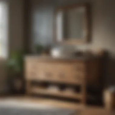 Elegantly Crafted Barn Wood Vanity Elegantly Crafted Barn Wood Vanity