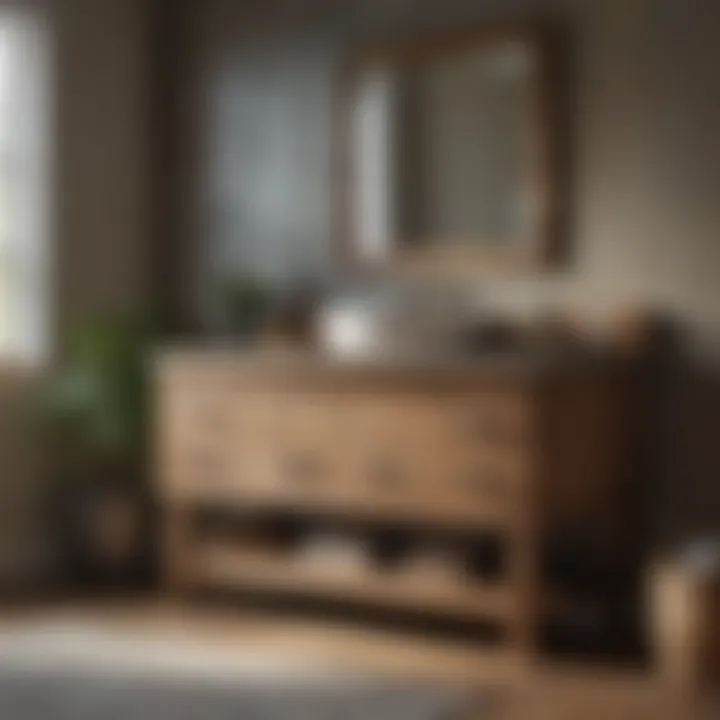 Elegantly Crafted Barn Wood Vanity Elegantly Crafted Barn Wood Vanity