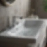 Elegant Cascade of Water from Kohler Bathroom Sink Fixture