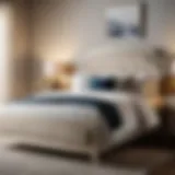 Elegant contemporary bed frame in JC Penney bedroom furniture collection