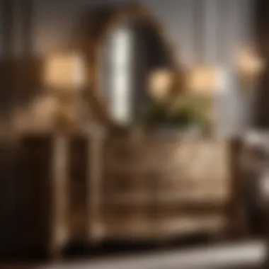 Artistry Reflected in Dresser Design Exquisite Dresser with Artisanal Finishes