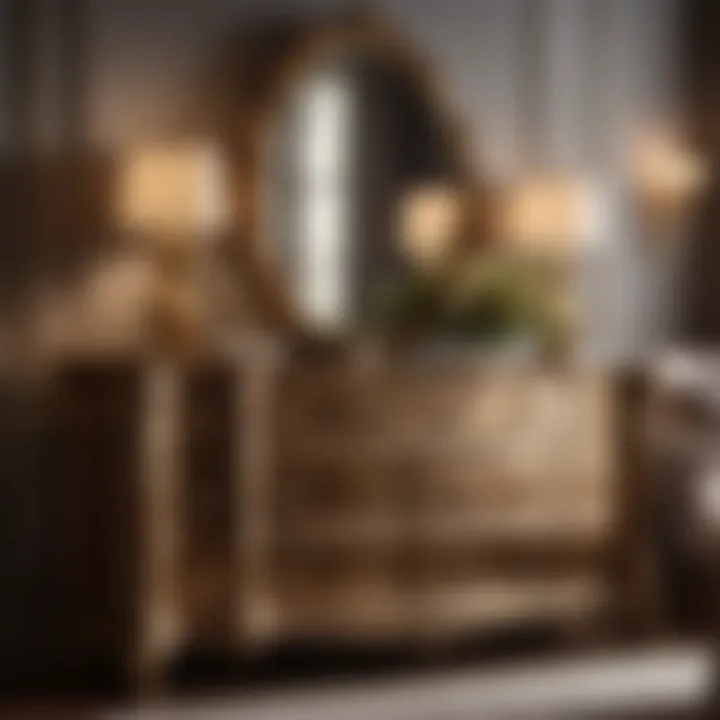 Artistry Reflected in Dresser Design Exquisite Dresser with Artisanal Finishes