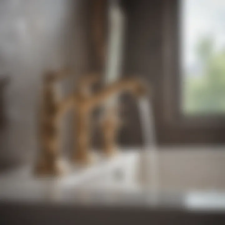Artisan-Crafted Faucet Artisan-crafted faucet showcasing unique material and craftsmanship