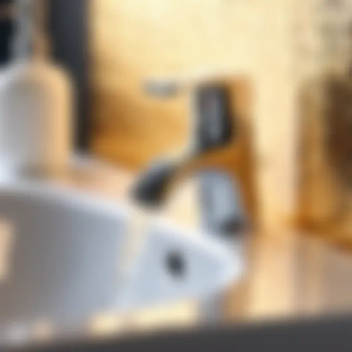 Faucet Connection Steps Illustration of step-by-step faucet connection process