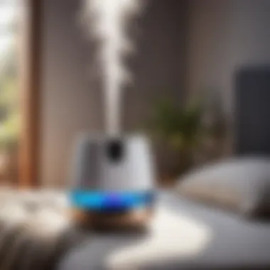 Quiet operation feature in filterless humidifier for bedroom