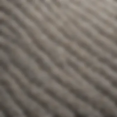 Close-up of a textured bathroom mat showing its material