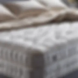 Luxurious mattress fabric texture