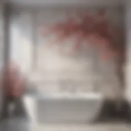 Floral Elegance Bathroom Wall Art