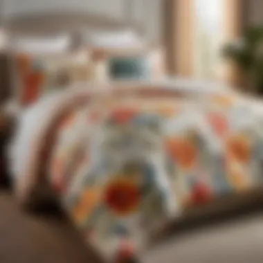 Chic Floral King Size Comforter Set Elegant King Size Bedroom Comforter Set with Floral Patterns