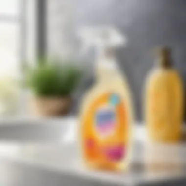 Foaming bathroom cleaner with fresh scent