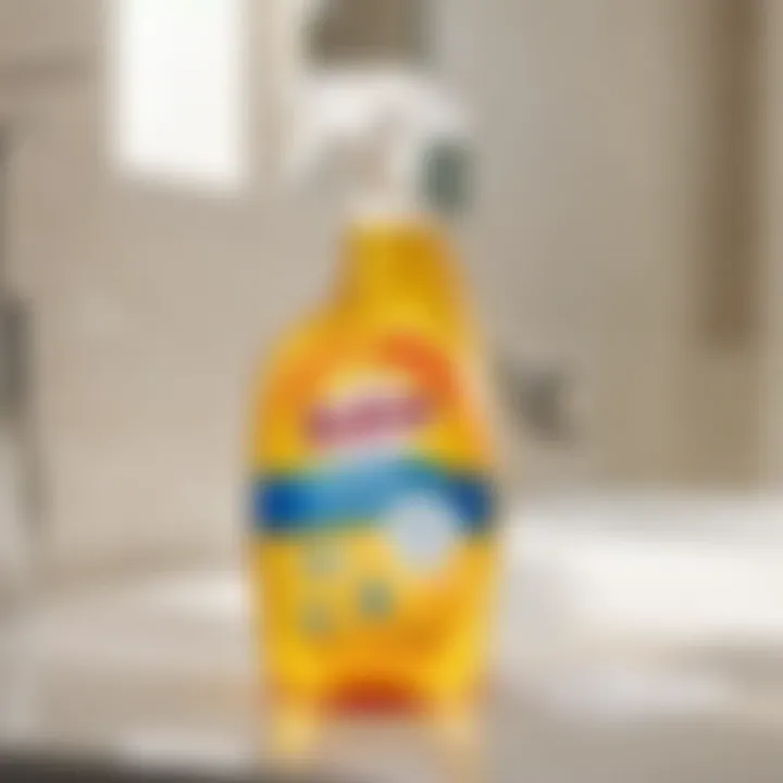 Foam and shine bathroom cleaner