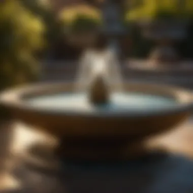 Fountain lighting for ambiance