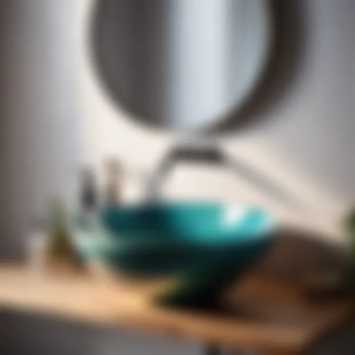 Aesthetic Transformation Freestanding bathroom sink bowl enhancing bathroom aesthetics