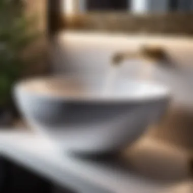 Innovative Functionality Freestanding bathroom sink bowl with innovative features