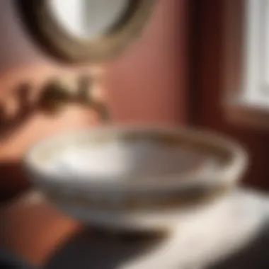 Timeless Vintage Charm Freestanding bathroom sink bowl in elegant vintage design