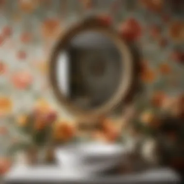 Elegant French Country Floral Wallpaper French Country Floral Wallpaper