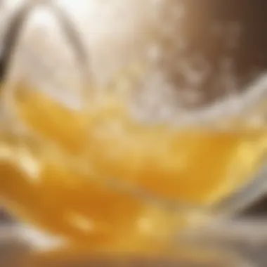 Illustration of fragrance molecules in laundry detergent