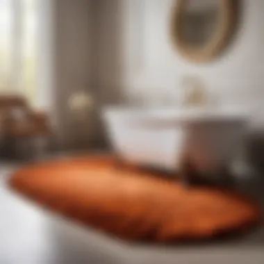 Opulent Elegance in Fringe Bath Rug Luxurious Fringe Bath Rug
