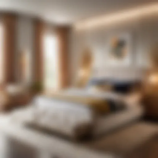 Modern Bedroom with Full Size Bed and Trundle