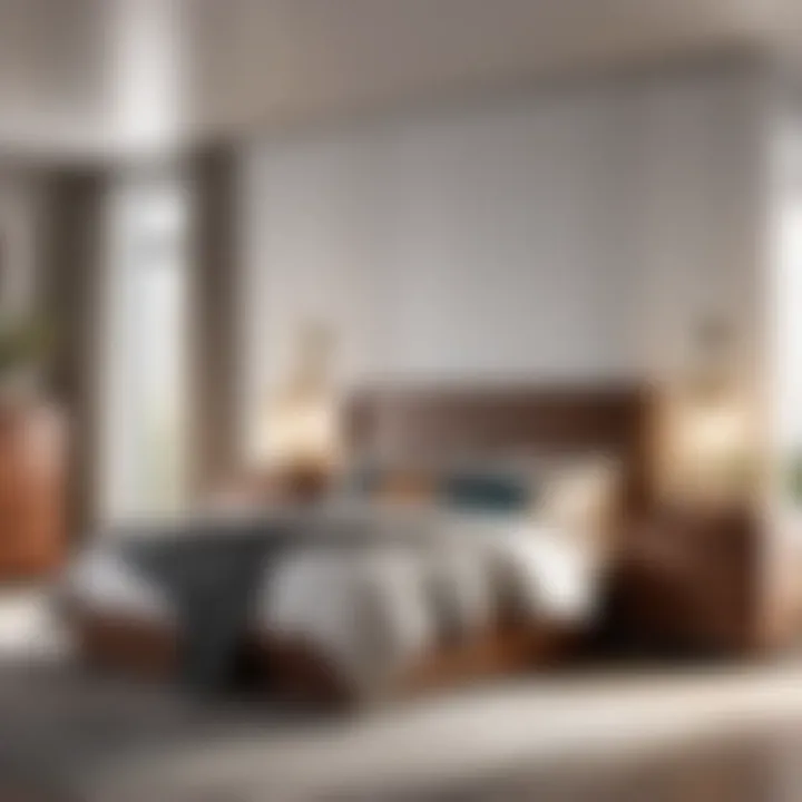 Full size bedroom set featuring innovative storage solutions