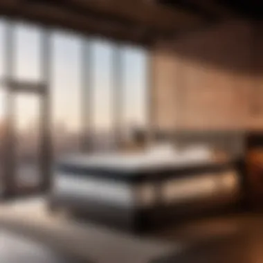 Urban Sophistication: Full XL Mattress in Chic Loft Environment Full XL mattress showcased in chic urban loft setting