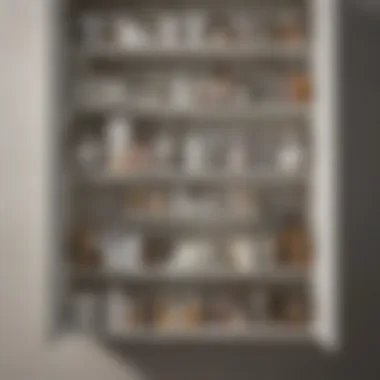 Efficient Organizer Shelves Setup Functional 19-Inch Bathroom Cabinet with Organizer Shelves