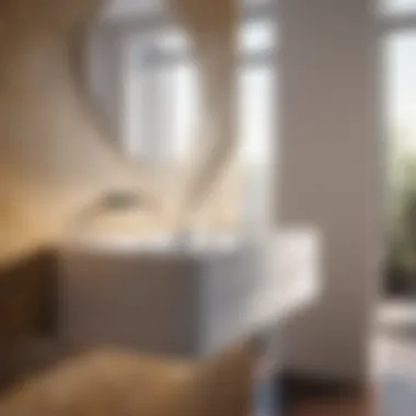 Functional benefits of free-standing sink in bathroom