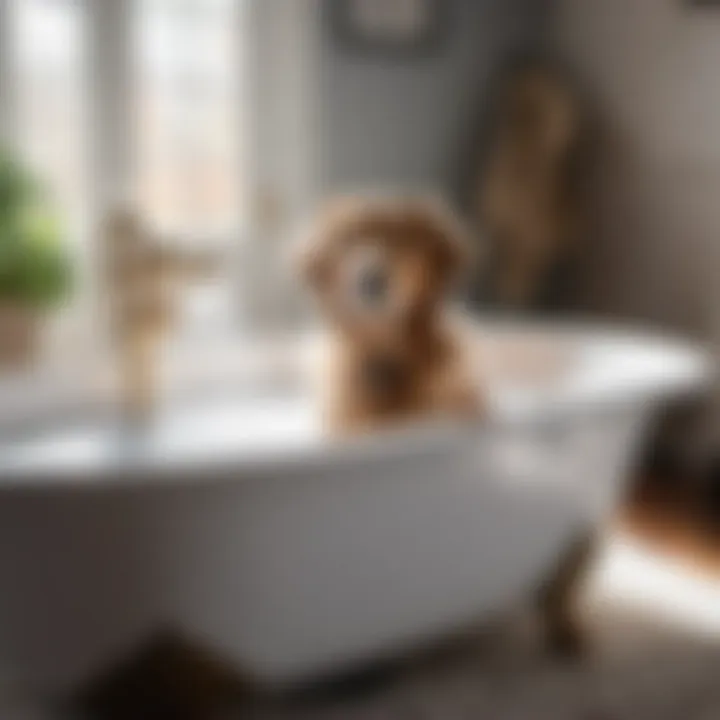 Functional Dog Bath Installation