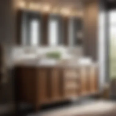 Functional Double Sink Bathroom Vanity
