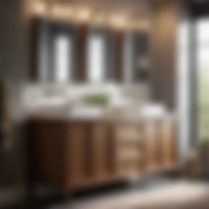 Functional Double Sink Bathroom Vanity