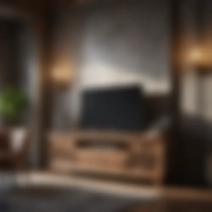 Functional furniture arrangement in a rustic suite