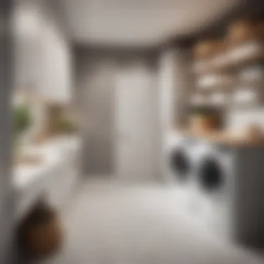 Functional laundry room storage solution