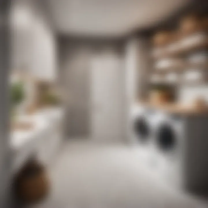 Functional laundry room storage solution