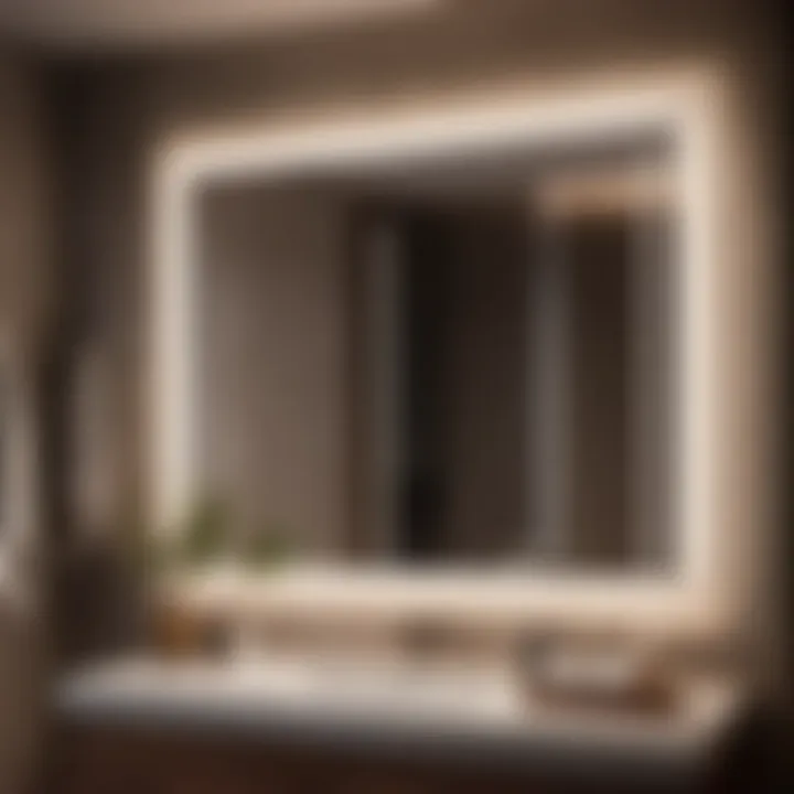 Adding Practicality to Grooming Routine Functionality of framed LED mirror adding practicality to grooming routine