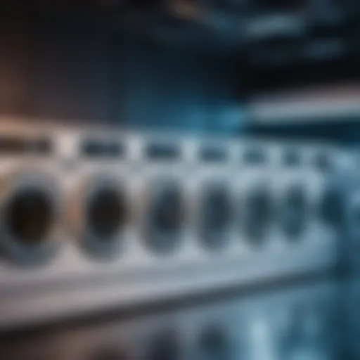 Futuristic Laundry Machines at Quantum Lounge Anchorage