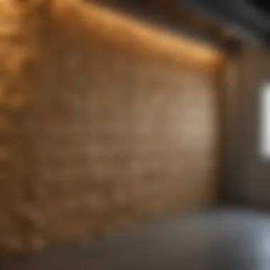 Insulation for Energy Efficiency Detailed view of insulation materials used in garage conversion for energy efficiency