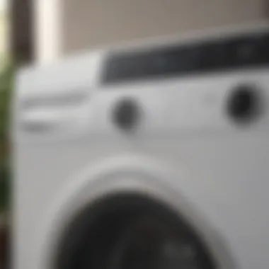 Advanced Technology Interface of GE Smart Laundry Washer Close-up view of the advanced technology interface on the GE Smart Laundry Washer