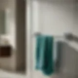 Elegant Moen Genta Towel Bar in Bathroom Setting