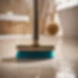 Elegance in Cleaning Tool Gentle touch cleaning brush for bathroom tiles