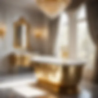 Exquisite Craftsmanship in Gilded Fixtures Gilded Bathroom Fixtures - Exquisite Craftsmanship
