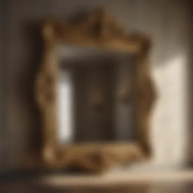 Exquisite Gold Wall Mirror Enhancing Room's Glamour Gilded Gold Wall Mirror Reflecting Elegance