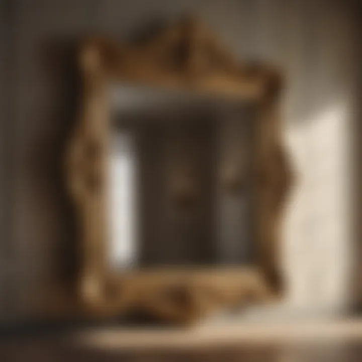 Exquisite Gold Wall Mirror Enhancing Room's Glamour Gilded Gold Wall Mirror Reflecting Elegance