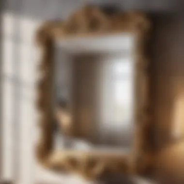 Opulent Gilded Wall Mirror for Bedroom Decor Gilded Wall Mirror