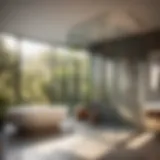 Glass Enclosure with Nature View Innovative Walk-In Bathroom Ideas - Glass Enclosure with Nature View