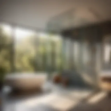 Glass Enclosure with Nature View Innovative Walk-In Bathroom Ideas - Glass Enclosure with Nature View